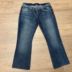LTB Women's Bootcut Jeans Blue‎ Medium Wash Embroidered Pockets Size 31x32